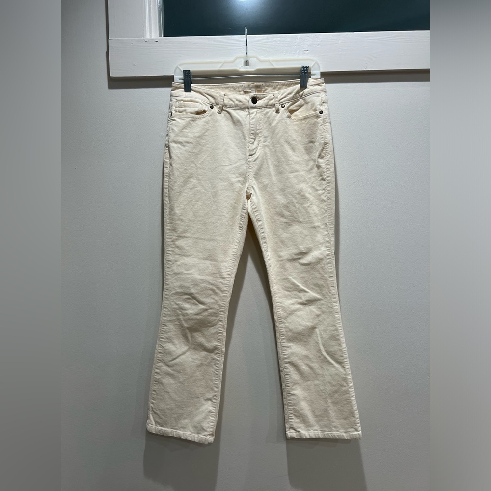 ANN MASHBURN Straight Leg Corduroy Pants